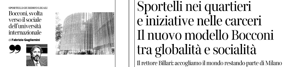 titolo articolo di giornale Corriere della Sera